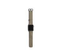 Harber London - Correa cuero Apple Watch | Hebillas a medida de acero inoxidable | Color Piedra | Compatible con Apple Watch Series y Ultra | Longitud ajustable | Hecho a Mano