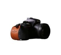 Harber London - Correa de Cuero para el Embrague de la cámara | Correa Ajustable para Cámara | Color Piel | Versátil y cómodo de Usar | Hecho a Mano con Materiales Resistentes