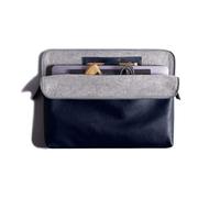 Harber London - Funda de piel para MacBook | Carry-All Compatible con Macbook Air 13" (M2-2023 / M3-2024 / M4-2025 / M5-2026) - NEW | Color Azul Navy