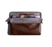Harber London - Funda de piel para MacBook | Carry-All Compatible con Macbook Pro 14" (M1-2021 / M2-M3 2023 / M4-2024 / M5-2025 / M5 Pro & M5 Max-2026) - NEW | Color Marrón Oscuro