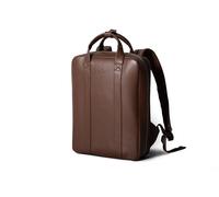 Harber London - Leather Backpack For Laptop | Funcionalidad y Estilo | Color: Marrón Oscuro | Multiusos para Uso Diario | Hecho a Mano con Materiales Resistentes