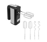 HarBin-Star Batidora eléctrica de mano, 800 W, con 2 batidores y 2 ganchos para amasar de acero inoxidable, 5 velocidades ajustables, color gris