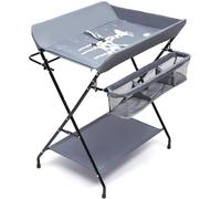 HarBin-Star - cambiador para bebé, unidad de almacenamiento portátil plegable, estación de cuidado infantil, mesa de almacenamiento para pañales y ropa