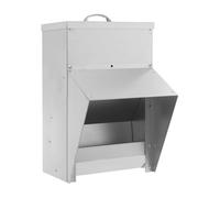 HarBin-Star - Comedero automático para pollos, comedero automático con protección contra la lluvia, para la mayoría de las especies de aves de corral, 25 x 17,5 x 45 cm