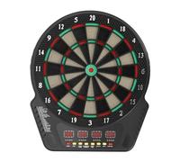 HarBin-Star Diana electrónica con 6 flechas, diana con hasta 16 jugadores, indicadores LED, diana electrónica para fiestas y noches de juego