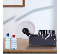 HarBin-Star Máquina de etiquetado manual ajustable para botellas autoadhesivas, rápida y precisa para botellas redondas y latas de diferentes diámetros, 10-30 unidades/min ± 0,5 mm de precisión