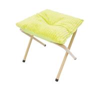 HarBin-Star - Reposapiés plegable, taburete acolchado moderno, taburete plegable con patas de metal, reposapiés, reposapiés, 33 x 34 cm (verde fruta)