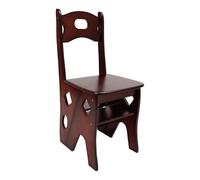 HarBin-Star - Taburete plegable de madera, taburete multifuncional, para cocina, salón, biblioteca (color miel)