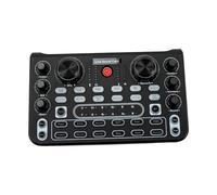 HarBin-Star Tarjeta de sonido en vivo e interfaz de audio con efectos mezcladores de DJ, mezcladores de audio estéreo Bluetooth, para ordenador, teléfono móvil, tableta, PC, mezclador de audio