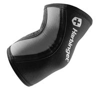 Harbinger 4mm Pro Mangas de codo- Ofrece compresión y soporte sin limitar el movimiento, con un diseño elástico de 4 paneles que reduce la inflamación y mejora la circulación,L,Negro