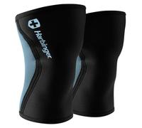 Harbinger 7mm Pro Mangas para la rodilla- Ofrece compresión y soporte sin limitar el movimiento, diseño elástico de 4 paneles, reduce inflamación y mejora el flujo sanguíneo,S,Azul Pizarra