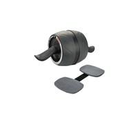 Harbinger AB Carver Pro con rodilleras, rueda de ejercicio de rodillo Ab, equipo de fitness para gimnasio en casa, color negro