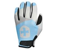 Harbinger Guantes de Gimnasio Shield Protect 2.0 de Dedos Completos - Táctiles, Palma de Micro Suede, Transpirables, Ajuste Ligero, Cierre de Velcro, para Mujeres, Negro/Gris, Medianos