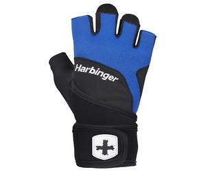 Harbinger Guantes de Levantamiento de Pesas, Guantes de Levantamiento de Pesas con muñequera integrada, Unisex