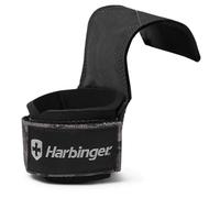 Harbinger Pro Agarraderas de levantamiento- Construcción Izquierda/Derecha con Material Antideslizante, Almohadillas de Neopreno Aseguran y Estabilizan las Muñecas,M,Negro