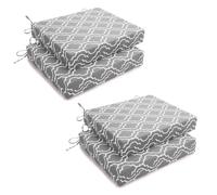 HARBOREST - Juego de 4 cojines para sillas de exterior con esquinas cuadradas, impermeables, para muebles de exterior, para muebles de patio