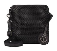 Harbour 2nd Bolso de hombro Thelma de piel 20 cm, de tejido suave negro