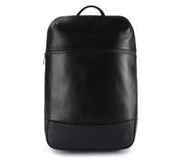 Harbour 2nd City Lights Mochila de día Piel natural 46 cm Compartimento para laptop negro