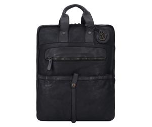 Harbour 2nd Cool Casual Jonas Mochila urbana Piel natural 42.5 cm Compartimento para el portátil negro