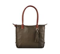 Harbour 2nd Lucia Bolsa de hombro Piel natural 38 cm verde oliva