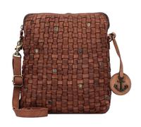 Harbour 2nd Tejido suave Ida Bolso de hombro de cuero 20 cm marrón