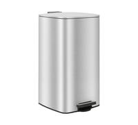 Harbour Housewares Poubelle à Pédale Carrée en Acier Inoxydable 30 L Inox Brossé