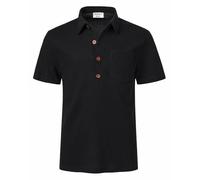 Harbrosrce Polo de Hombre Manga Corta Golf Camisetas Deporte Manga Larga T-Shirt Pique Tenis Verano de 4 Botones de Algodón Tejido de Gofres