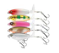 Hard Baits For Bass, Bass Fishing Hard Lures, Realistic Fishing Swimbaits | Realistic Fish Luring Tools, 5 Pieces Saltwater Angling Baits For Pond River