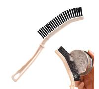 Hard Bristle Crevice Cleaning Brush - Crevice Cleaning Brush | Hard Bristle Shower Gap Scrub Brushes | Corner Cleanings Brushs with Long Handle | Grout Cleanings Scrub Shower Brushes For Household