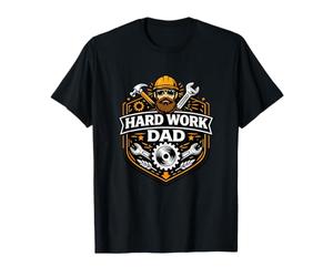 Hard Dad Blue Collar Pride Work Ética Identidad Camiseta