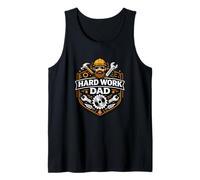 Hard Dad Blue Collar Pride Work Ética Identidad Camiseta sin Mangas