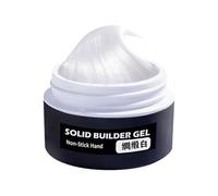 Hard Gel for Nails, Non Sticky Nail Extension, Durable High Gloss Finish with Easy Application, Builder Formula, 1 Jar, Clear, Women, Special Occasions, Practice, Everyday Use, Home, Seasonal,