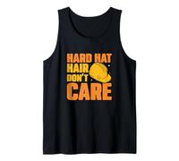 Hard Hat Hair Don't Care, Divertido capataz del Gerente de construcción Camiseta sin Mangas