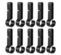 Hard Hat Headlamp Clips - 10 Pack Non Slip Helmet Light Holders
