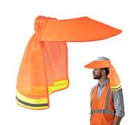 Hard Hat Shade Full Brim, Breathable Hat Neck Cover Visor, Anti-UV Sun Protection with Adjustable Tightness for Helmet, Face, Gardening, Fishing, Construction, Hiking