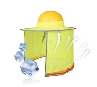 Hard Hat Shade - Full Brim Sun Cover | Reflective Mesh Neck Protector