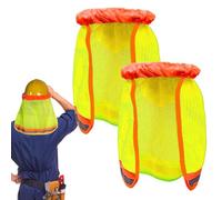 Hard Hat Shade - Hard Hat Visor Sun Shade | 2 Pieces Hards Hats Neck Cover Full Brim For Climbing Construction Gardening | Adjustable Neck Cover UV Protection Shield Helmet Accessories