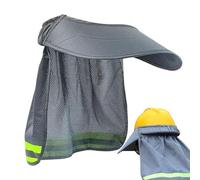 Hard Hat Shade, Mesh Neck Sun Shield Cover, Reflective Strip Protective Helmet Attachment, Breathable Safety Gear for Men Working Construction Sites, Gardening, Warehouse, Outdoor