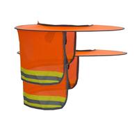 Hard Hat Sun scield, 2 piezas bloqueador del sol con tira reflectante | Visura de la tapa para protección de la red, protector solar de malla transpirable para obras