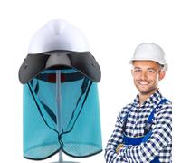 Hard Hat Sun Shield, UV-Blocking Helmet Shade Cover, Quick-Drying Neck Protector, Abs, Full Brim Sunshade Attachment, for Construction Landscaping Outdoor Work and Heat Protection