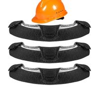 Hard Hat Sweat Bands, 3-Piece Helmet Liner Set, Sweat-Absorbing Pads, Soft Headgear Cushion, Ideal for Construction, Mining, Firefighting, Electrical, Outdoor Work, Safety Gear
