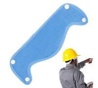 Hard Hats Sweat Liner, Safety Sweatband, Breathable Cooling Pad with 12,20 x 4,33 pulgadas, Reutilizable Washable Insert, Hard Hat Replacement for Welding, Warehouse, Factory, Summer Blue, Black