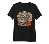 Hard Heavy Rock Caniche Perro Rockstar Guitarra Rock Music Camiseta Premium