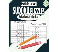Hard Level Sudoku Puzzles Adult Solution Included: Contains Easy Level Puzzles | Solutions Included | 8.5"x11" | Brain-stimulating activities | Fun logic and number puzzles | For Adult