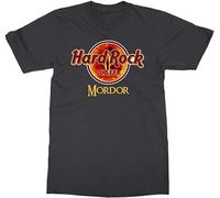 Hard Mordor Cafe Rock - Camiseta para hombre, gris, 3XL