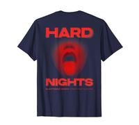 Hard Nights X Techno Club Raver Rave Party Outfit Camiseta, Hombre, Azul Marino, 6XL