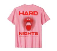 Hard Nights X Techno Club Raver Rave Party Outfit Camiseta, Hombre, Rosado, XL