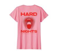 Hard Nights X Techno Club Raver Rave Party Outfit Camiseta, Mujer, Rosado, XL