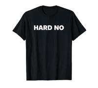 Hard No Camiseta gráfica económica, Hombre, Negro, XL