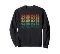 Hard Pass Divertido Dicho declaración Humor sarcástico Broma Retro Sudadera
